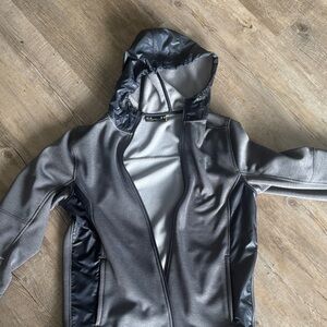 Under Armour Charcoal and Black Hooded Jacket